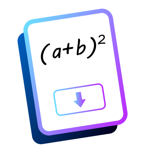 MatekMegoldások.hu nyitóképe, melyen egy könyv látható, egyenlettel a fedlapján és egy nyíllal jelezve, hogy van megoldása az egyenletnek.